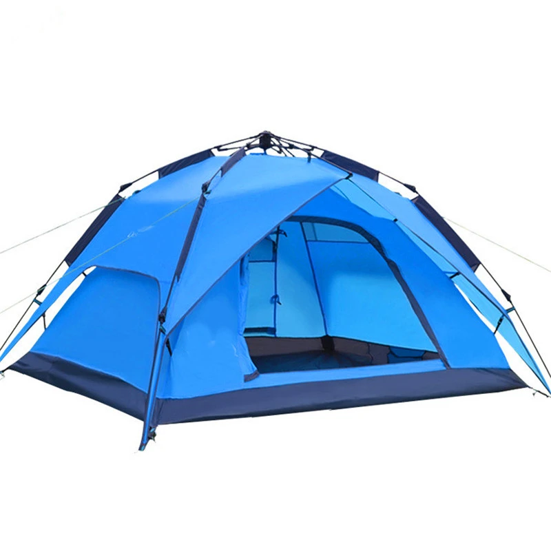 3-4 Person 180*210*130CM Double Ultralight Camping Tent Waterproof Automatic Tents Outdoor Climbing Fishing Tents