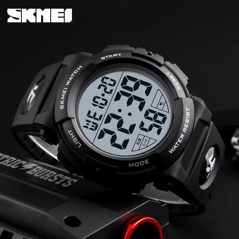 

SKMEI Men Sports Watches Digital LED Electronic Multifunction Outdoor Sport Waterproof Swim Mens Student Casual Watch