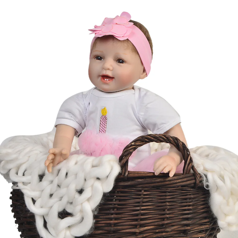 Кукла новорожденная Мягкая силиконовая 55 см|baby reborn dolls|doll rebornreborn dolls |