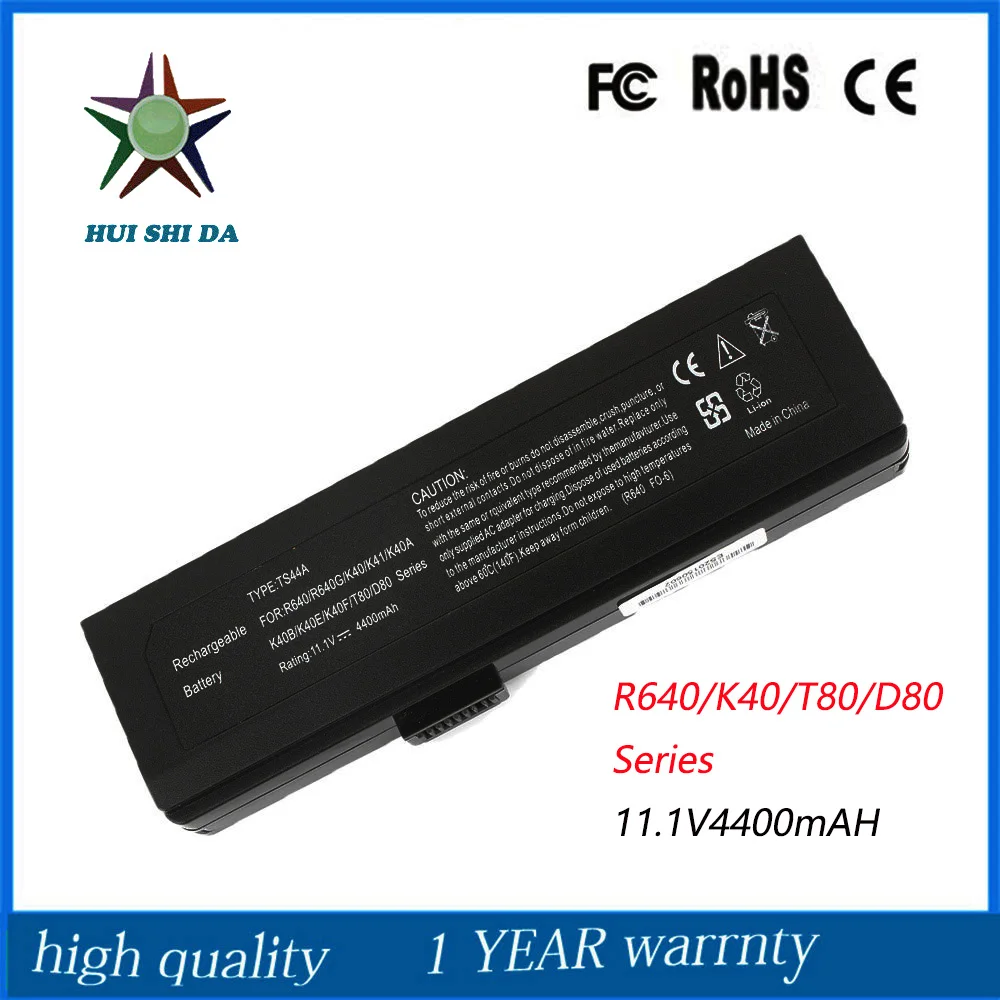 Общая 11,1 В 4400 мАч Высококачественная новая батарея для ноутбука Fujitsu K40 K40A K40B K41 A41 V80 V80A V480 TS44A Калибровка включена.