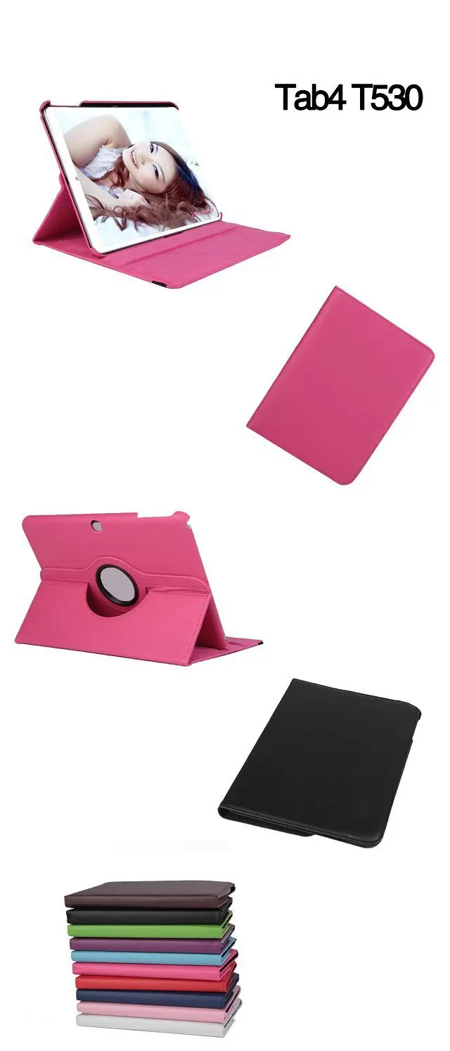 360 градусов вращающийся Folio Stand кожаный чехол + матовая экранная пленка для Samsung