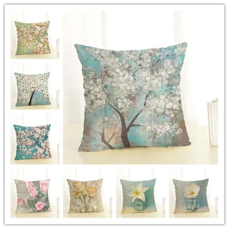2017 новое поступление креативная модная Цветочная Подушка Наволочка для дома