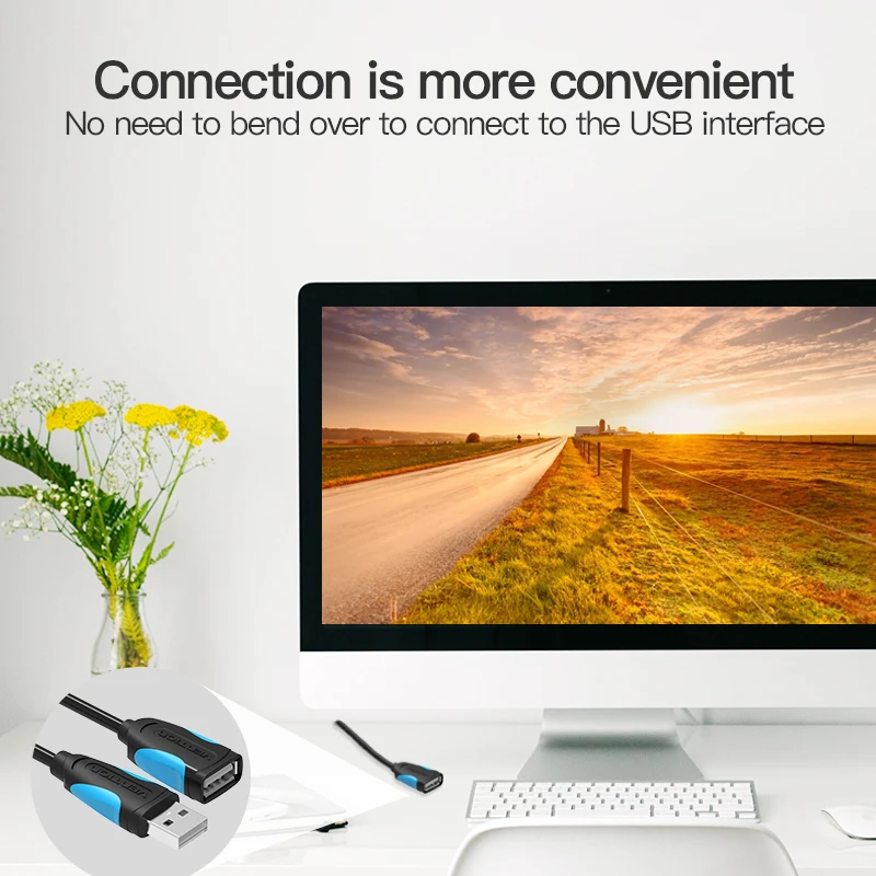 Vention USB2.0 УДЛИНИТЕЛЬ для мужчин и женщин супер скорость 2 0 USB удлинитель кабель