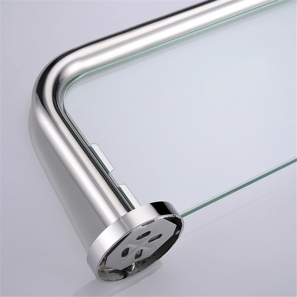 Настенная полка для ванной комнаты однослойная круглая из нержавеющей стали SUS304