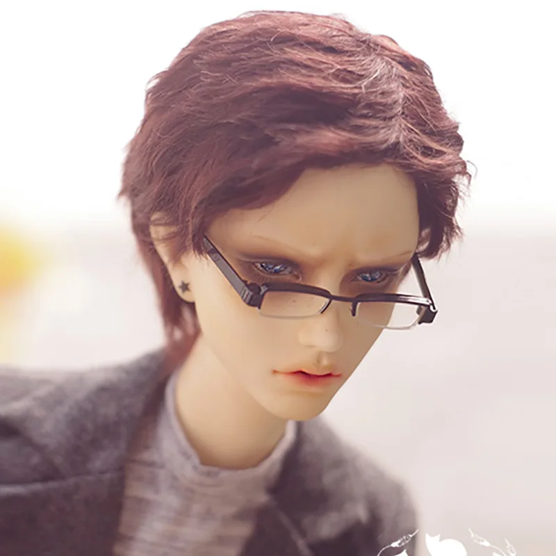 Кукла Cateleya BJD с париком, мохер, короткие волосы, 1/6, 1/4, 1/3, uncle milk tea, коричневая кукла, аксессуары