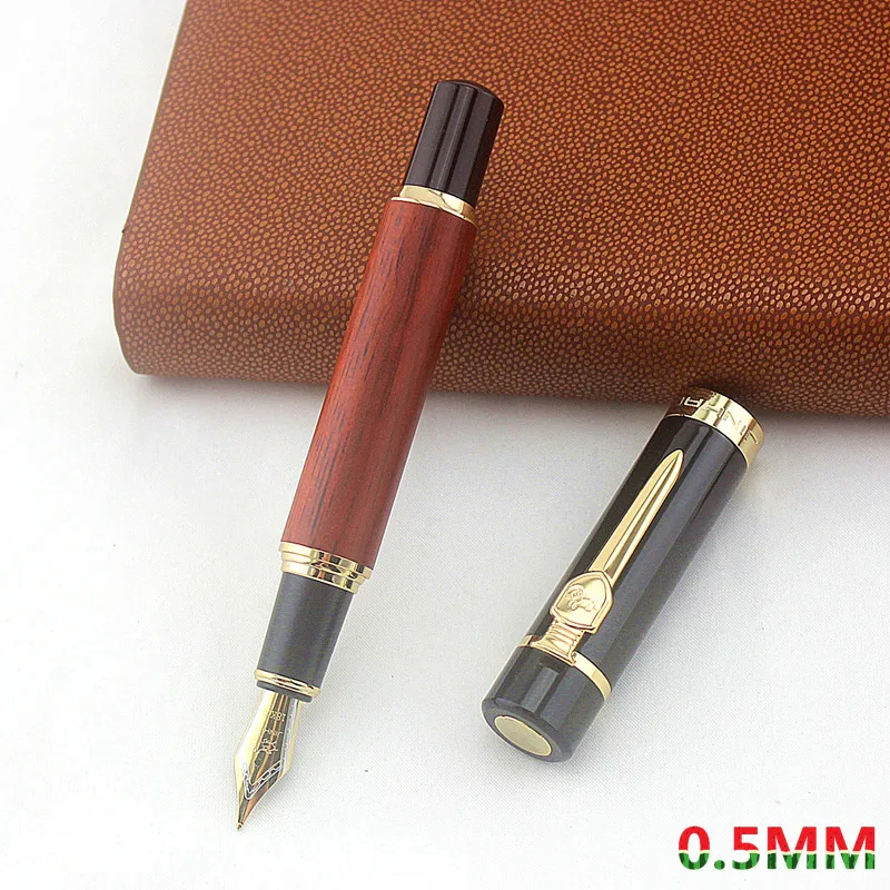JinHao 650 роскошная деревянная перьевая ручка с наконечником 0 5 мм