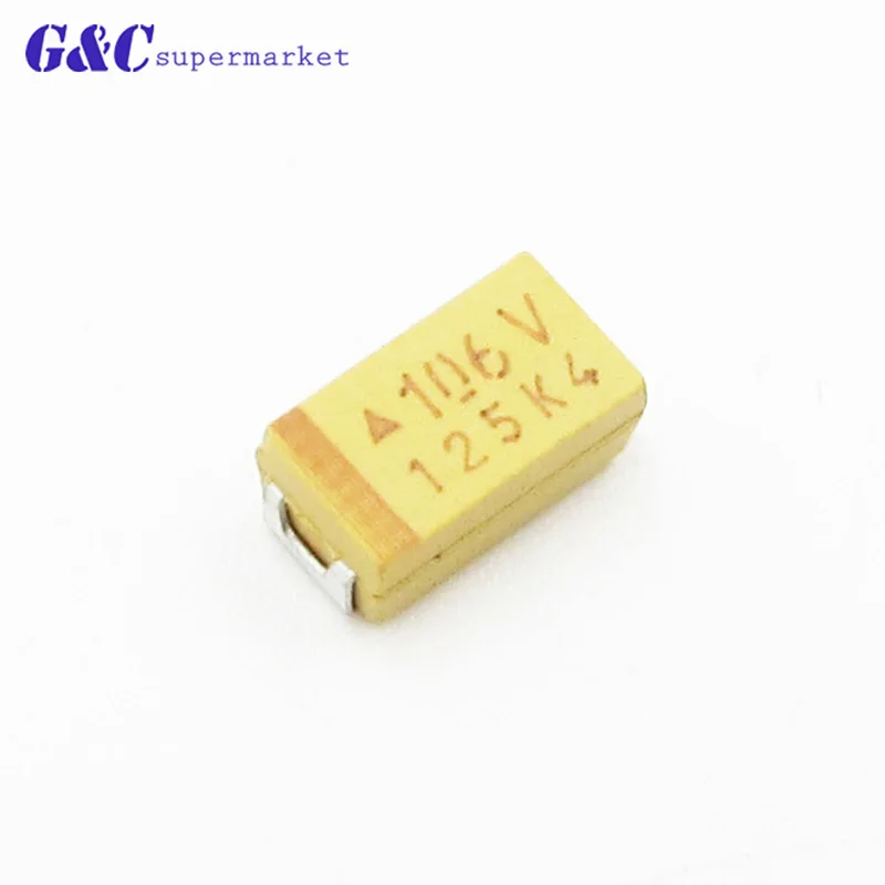 10 шт. мкФ 35 в C6032 Тип C Танталовый конденсатор SMD 6032 чип|Конденсаторы| |