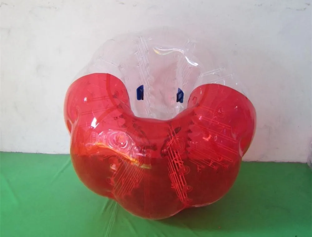 1m Red clear tpu Материал воздушный шар Футбол Зорб мяч 1 м 1,2 м 1,5 м 1,7 м воздушный бампер мяч взрослый надувной пузырь футбол, Зорб мяч - Цвет: 1m Red clear