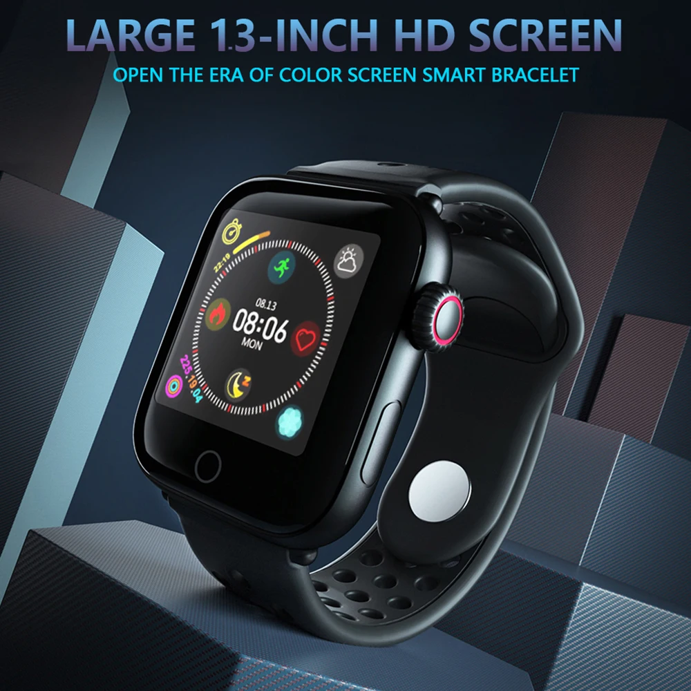 Torntisc 1.3 Inch Smart Watch IP67 Waterproof Heart Rate Monitor Blood Pressure For Apple Watch Android Phone SmartWatch Men