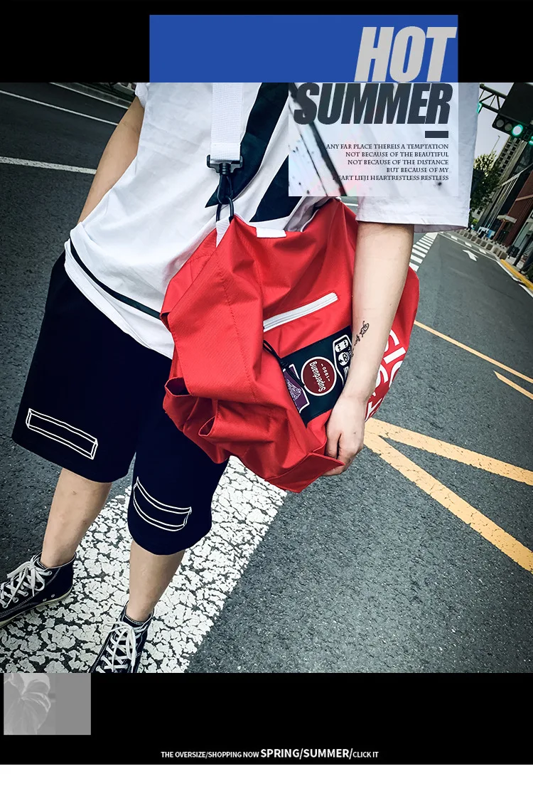 Harajuku модный рюкзак мужской большой емкости Оксфорд Дорожная сумка Повседневная Хип-Хоп Уличная Стиль рюкзак для вещей