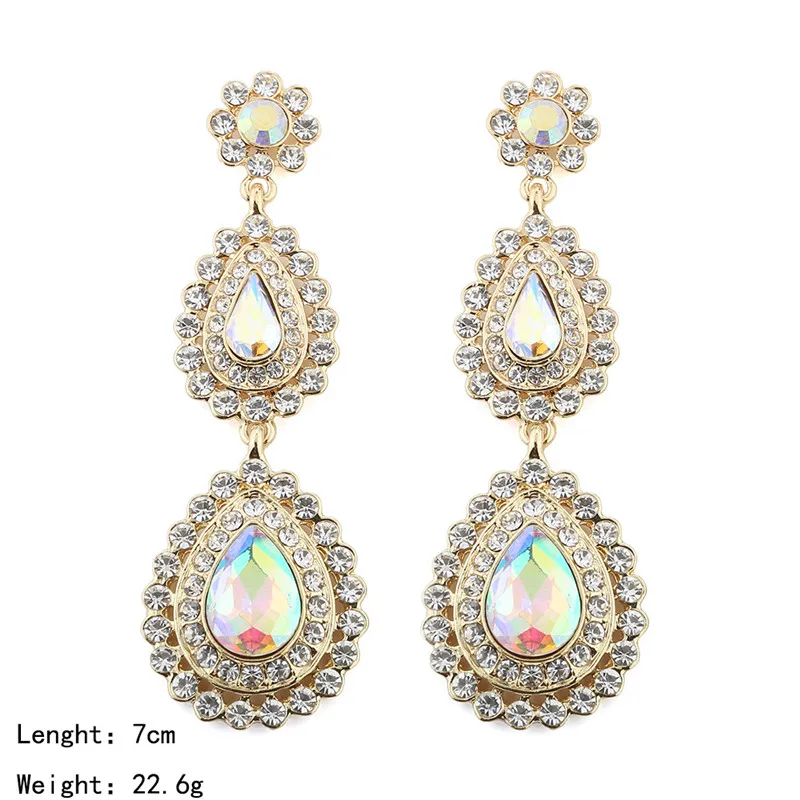 Женские Модные ювелирные изделия свадебные серьги цинковый сплав циркон модные