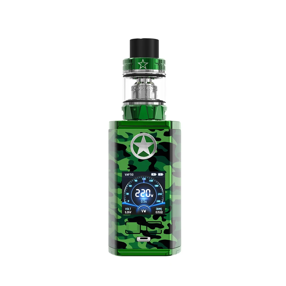 Подарок vape жидкость Vaptio капитан 220 Вт комплект 2 0 мл танк распылитель электронная