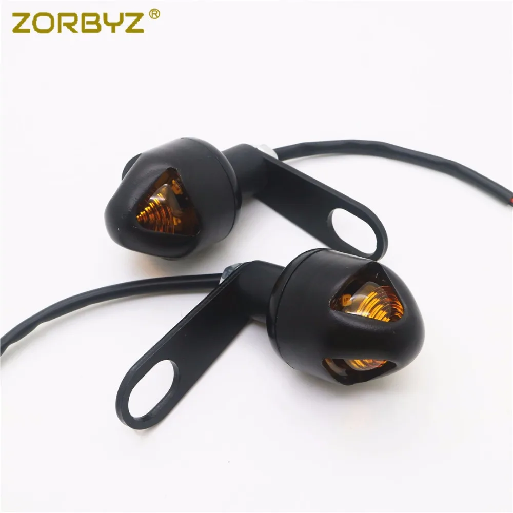 ZORBYZ мотоциклетный черный светодиодный поворотник задний амортизационный