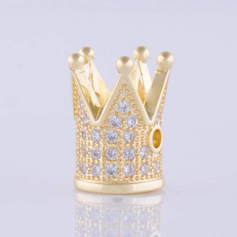 Роскошные микро проложить кубического циркония Корона амулеты для мужчин