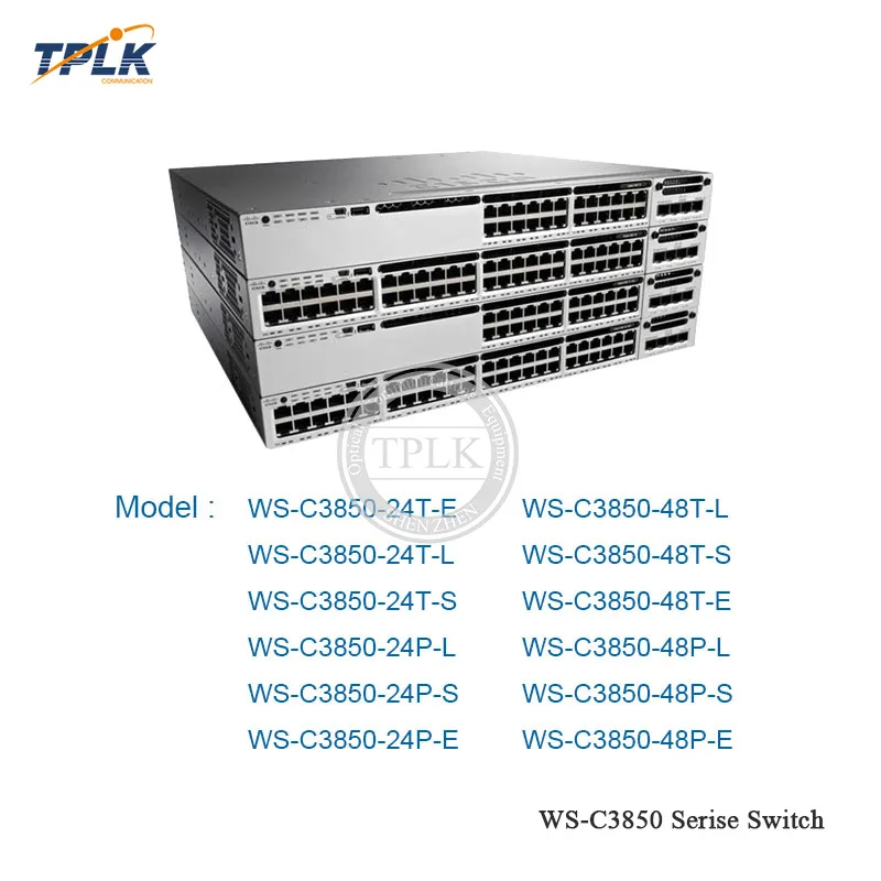 CISCO WS-C3850 коммутатор серии WS-C3850-24T-E сетевой коммутатор 24 порта Ethernet интеллектуальный коммутатор управления