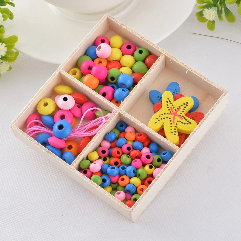 Деревянные бусины LASPERA набор из 1 Разноцветных Деревянных Бусин для детского сада