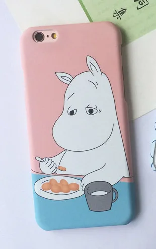 Милый мультяшный маленький Бегемот и мальчик матовый жесткий пластиковый чехол