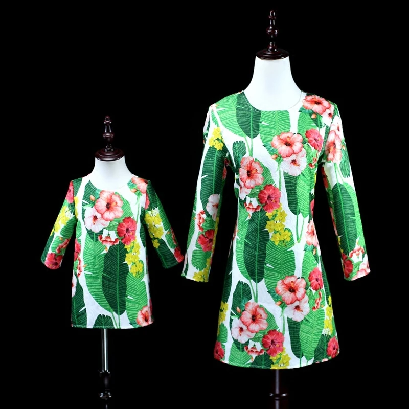 

Brand family look clothes family matching outfits girls 1Y-16Y women 3XL plus size party holiday dress mom and daughter dresses