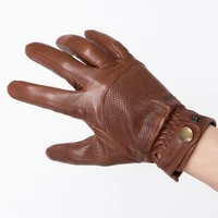 fashion winter leisure men genuine leather driving gloves soft lambskin gloves free shipping