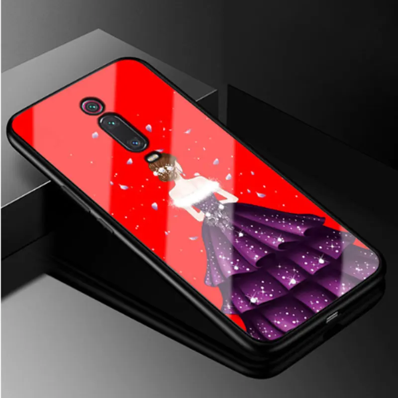 Чехол для Xiaomi mi 9 T Pro, жесткий чехол из закаленного стекла для Xiaomi mi 9 T, мягкий бампер из ТПУ для mi 9 T 9 T Pro mi 9TPro Coque - Цвет: 35