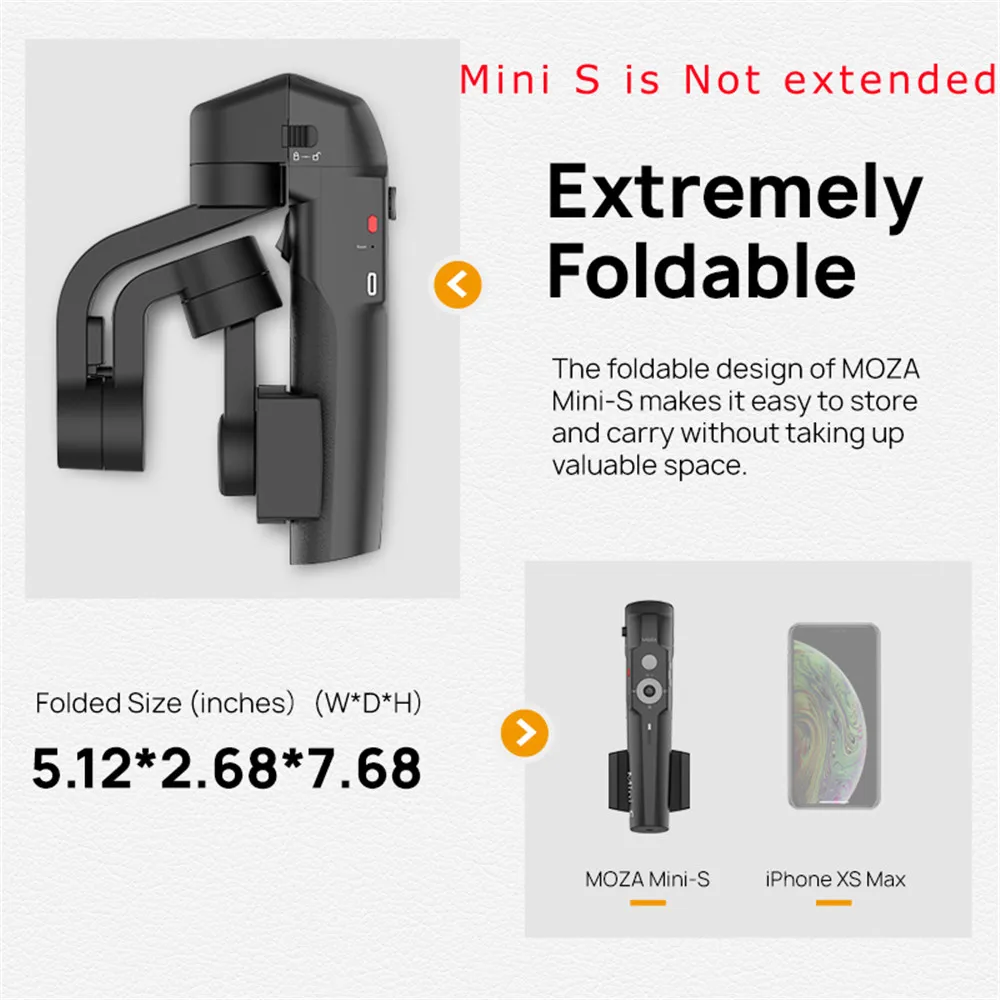 MOZA MINI MI мини S 3-осевой портативный смартфон сотовый телефон видеокамеры Стабилизатор для iPhone X, 8 Plus, 8, 7, 6S samsung S9 S8 S7 VS Zhiyun Smooth Q 4