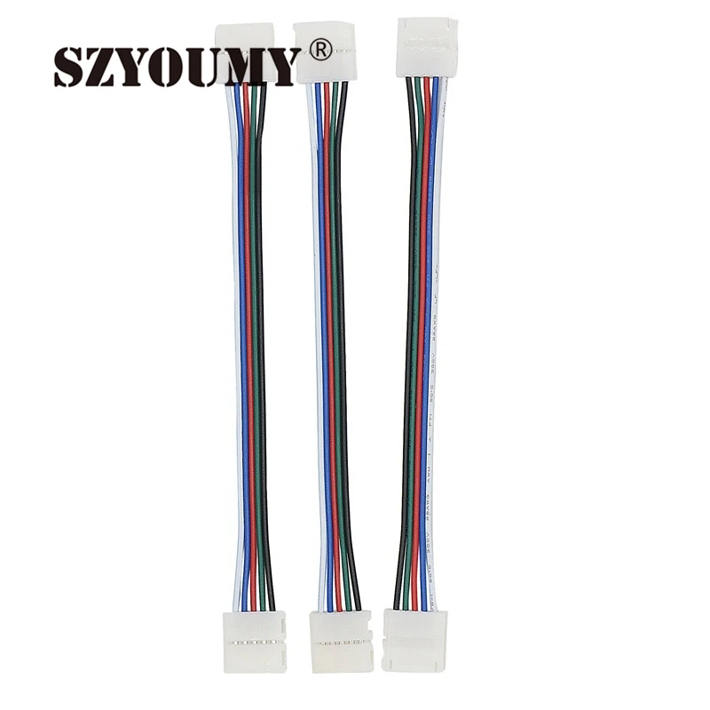 SZYOUMY 200 шт./лот коннектор rgbw светодиодные ленты коннекторы RGBW 10 мм PCB 5 Pin основной