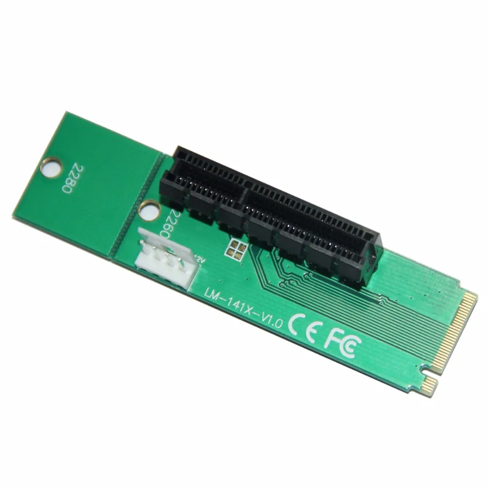 3 шт./лот Бесплатная доставка NGFF M2 для PCI E 4X слот адаптер карта M ключ M.2 порт SSD в
