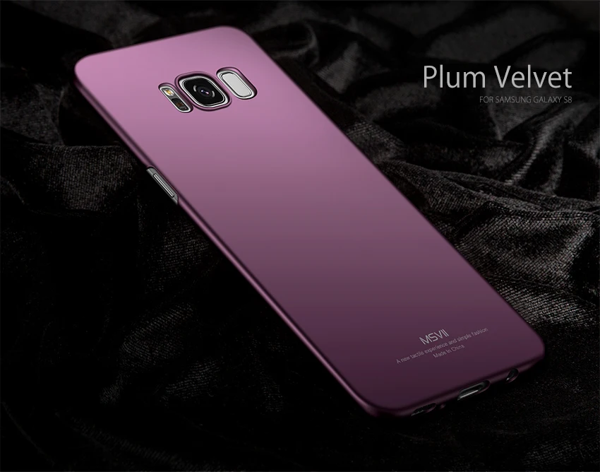 Марка MSVII Для Samsung s8 Твёрдый Матовый Чехол ПК Задняя Крышка Супер Тонкий Чехол Для Телефона Для Samsung galaxy s8 plus