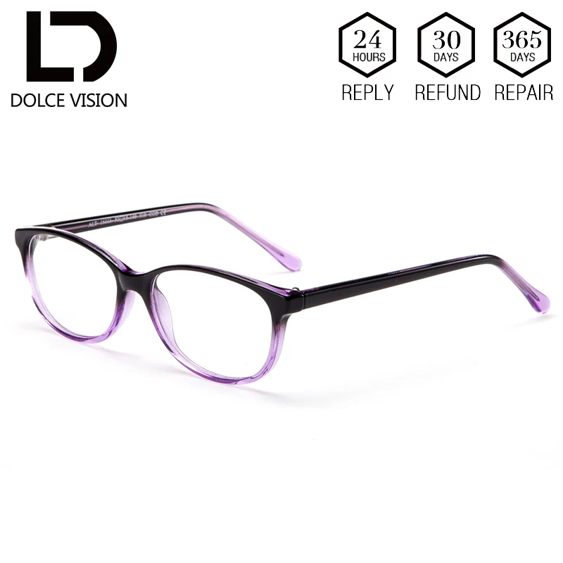 Модные женские очки dolce-vision цветная оправа для близорукости фирменный дизайн по