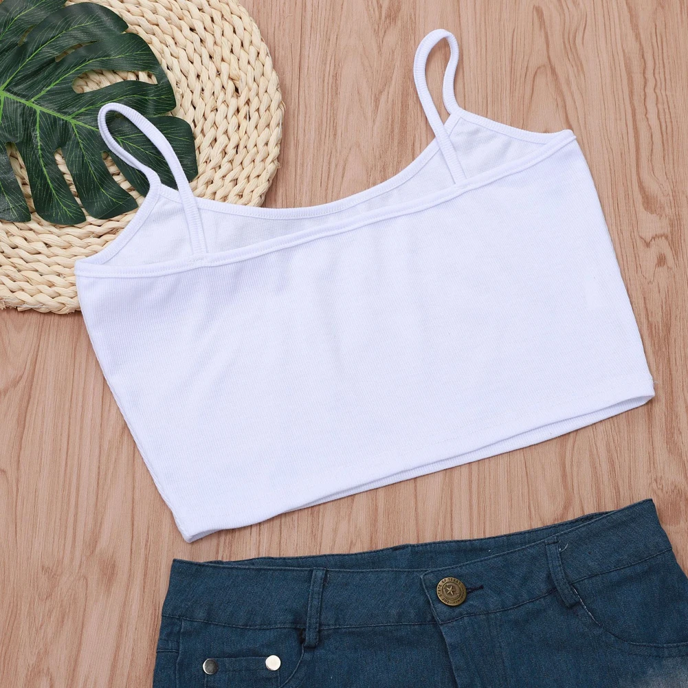 Горячая Женская женская новая майка с буквенным принтом, укороченный топ с бретельками, расклешенный топ без рукавов, повседневные топы на бретелях