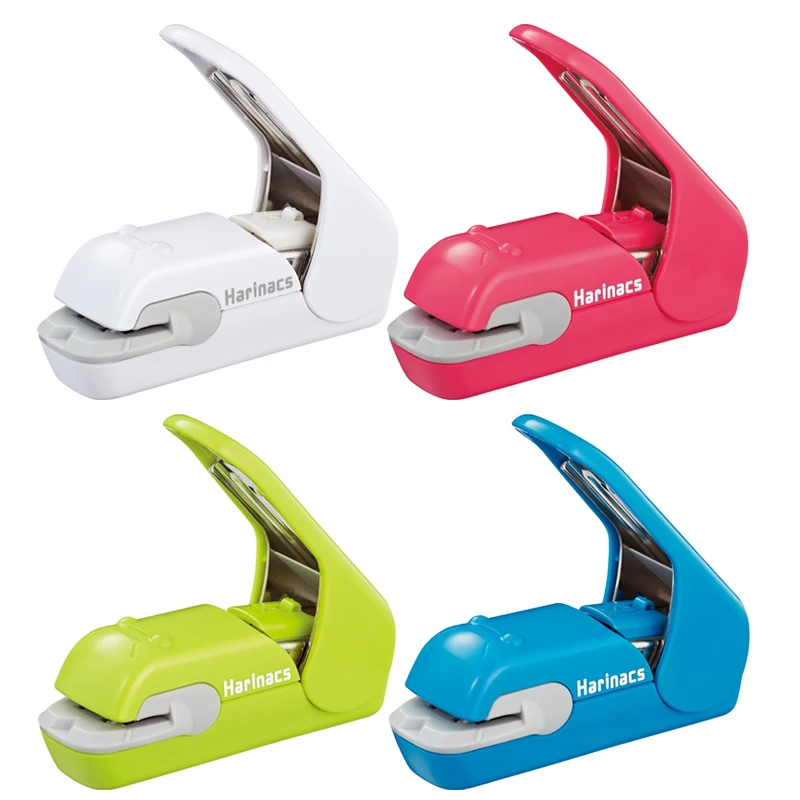 

KOKUYO Harinacs Staple-Free Stapler Press Type Embossing Needleless Mini Stapler No Punching Labor Saving for Office, Student