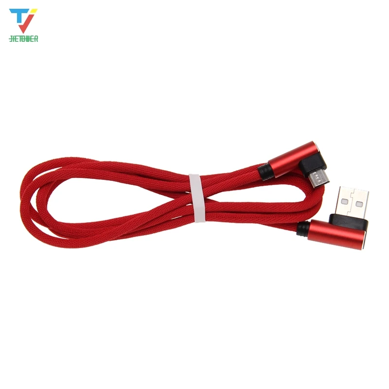 100 шт./лот 2 стороны 90 градусов l-образный тканевый Плетеный тканевый usb-кабель для передачи данных type-c Micro USB 5pin 8pin кабель для Iphone Xiaomi