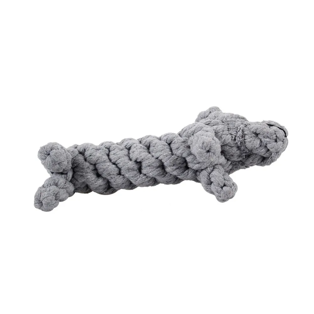 Handmade Cat Chew Toys Grey Cotton Rope Plaited Dog Shape Bite for Cats and Dogs Pet juguetes para gatos | Дом и сад
