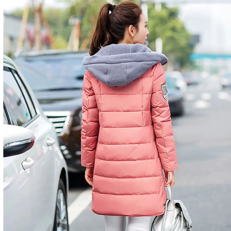 4XL Ukraine 2017 New Parkas Plus size Winter Down Cotton Jacket Long Coat Women Hooded padded Female Jackets manteau femme hiver