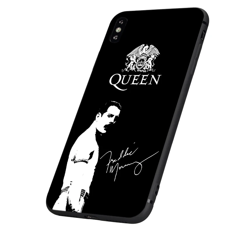 Черный чехол ТПУ для iphone 5 5s se 6 6s 7 8 plus x 10 силиконовый чехол для iphone XR XS 11 pro MAX чехол Фредди Меркури Queen band