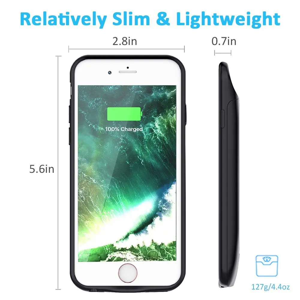 Чехол для зарядного устройства Gagaking 5000/7200 мАч для iPhone 6/6 S/6 P/6SP/7/7 P/8/8 P power Bank чехол для зарядки внешнего аккумулятора