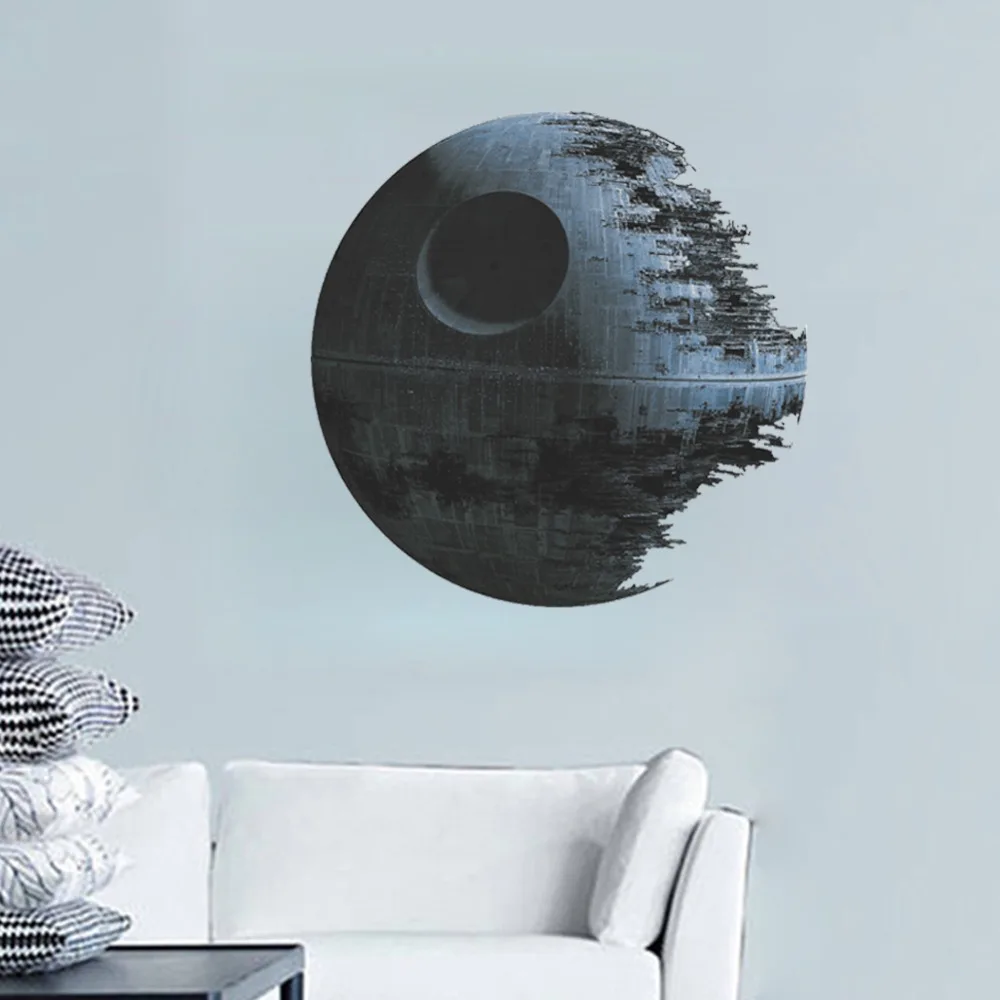 

ultimately weapon Death Star Star War wall stickers movie fans home decor kids wall decal mural art cartoon adesivo de parede