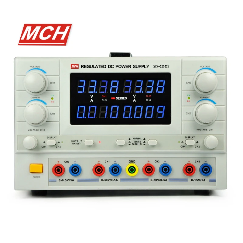 MCH-3205IV источник питания постоянного тока в 4-х направлениях, Мощность Регулируемый экспериментальные лабораторный Блок питания импульсный источник питания светодиодного табло