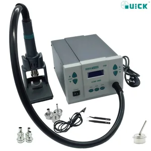 Паяльная станция 1000W220110V QUICK 861DW, тепловая пушка, не требующая свинца, с горячим воздухом, микрокомпьютерная станция для перезарядки температуры, 7 насадок