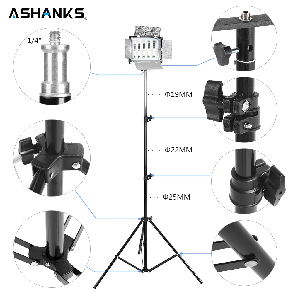 ASHANKS 40 Вт Светодиодная панель свет фотографии лампы диммер 3200 К к/5500 непрерывной