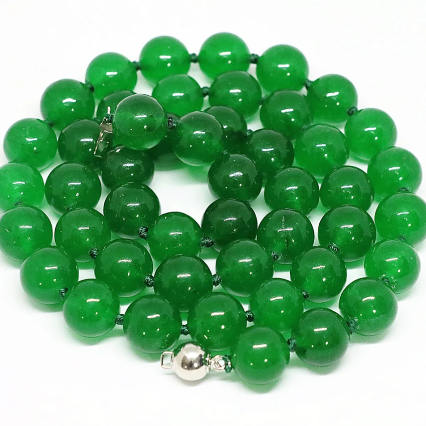 Горячая Качество Малайзия зеленый нефрит халцедон Камень Модные женские Круглый