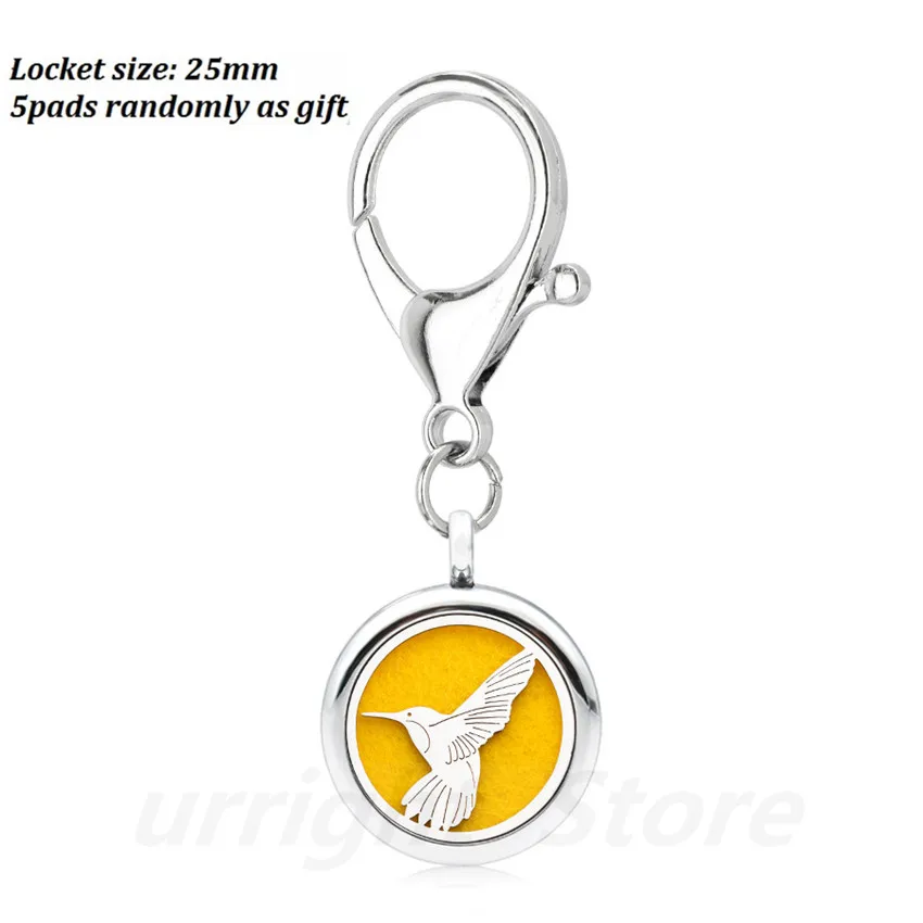 Batman Star Aroma Key Chain Love paw crown 25mm locket essential oil Locket Perfume Diffuser with Lobster clasp chain +5pads | Украшения и