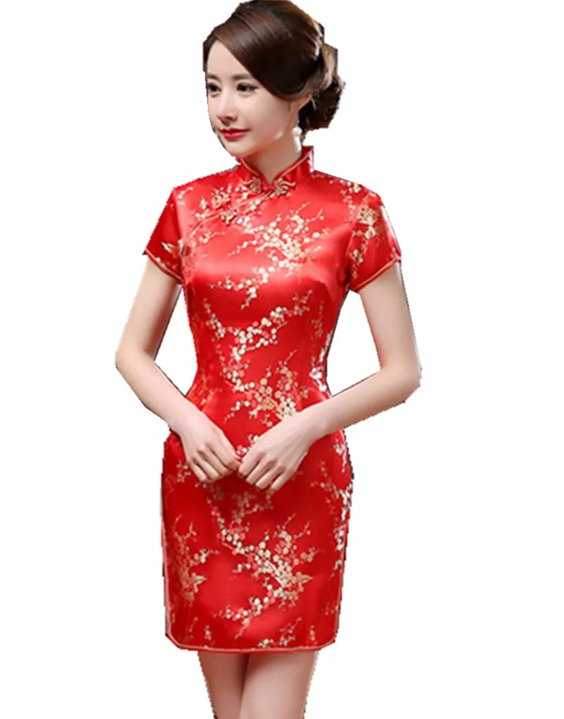 

Shanghai Story Women's Short Cheongsam Qipao Traditional Chinese Dress for Women Plus Size S M L XL XXL XXXL 4XL 5XL 6XL