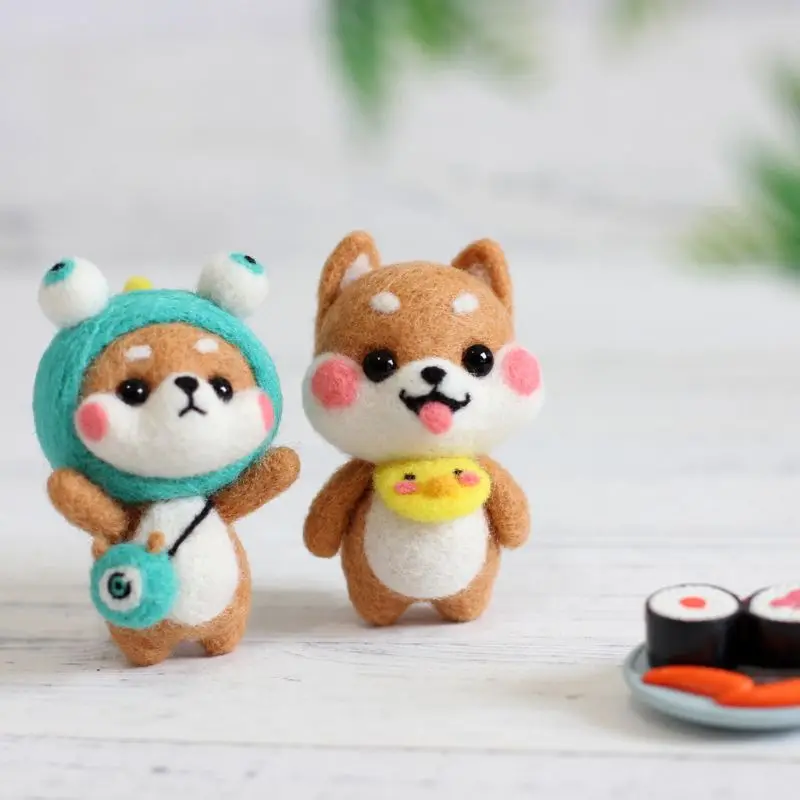 Креативная кукла Шерсть Войлок ремесло DIY не законченный комплект игрушек ручной работы набор для игольчатого материала пакет
