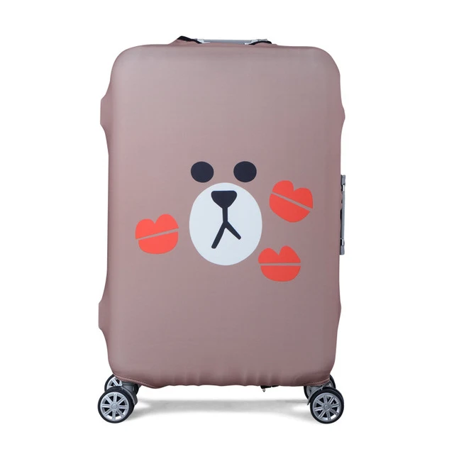 I Luggage Cover Sereqi путешествия Лидер продаж чемодан защитные чехлы мультфильм эластичный чехол для чемодана применяются к 18-32 дюймов чемодан дорожные аксессуары - Цвет: I Luggage Cover