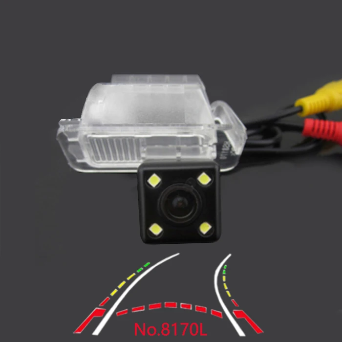 LED Dynamic track CCD HD Автомобильная камера заднего вида для FORD Focus Hatchback(2/2c) S-MaX smax, Mondeo Fiesta CHIA-X динамическая траектория - Название цвета: LED Dynamic track
