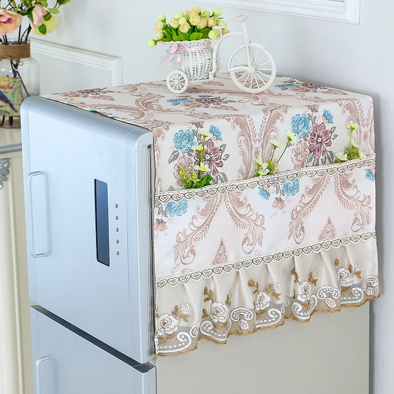 Household Dust Cover Refrigerator Towe lFabric Single Open European Multi Purpose Cloth Door Storage Bag | Дом и сад