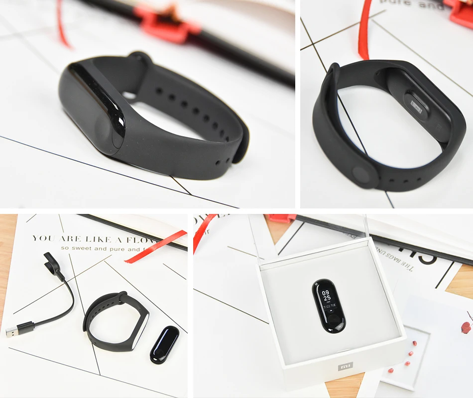 Xiaomi mi смарт-браслет 3 фитнес-браслет mi Band 3 большой сенсорный экран OLED сообщение время сердечного ритма Smartband