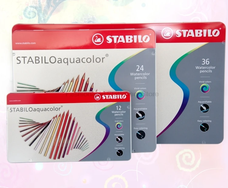 Профессиональный цветной карандаш Stabilo 1612/1624/1636 толщиной 2 8 мм яркие цветные