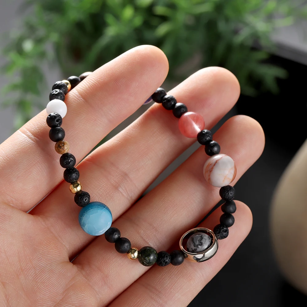 1 шт. новый модный браслет ручной работы с солнечной системой Вселенная Галактика